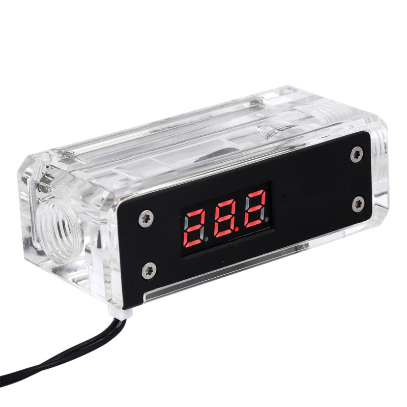Digital Water Thermometer -50 To 100℃ Range 0.1℃ High Precision - Real-time Data Update Water Cooling Thermometer For PC Liquid Cooling, Aquarium Monitoring, Home Brewing - Image 3