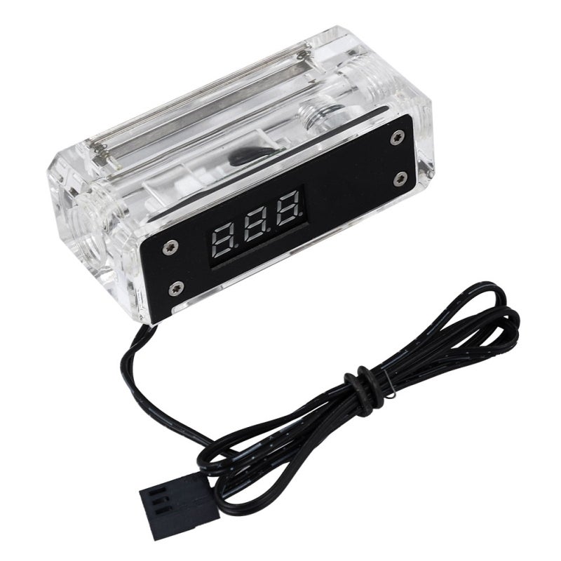 Digital Water Thermometer -50 To 100℃ Range 0.1℃ High Precision - Real-time Data Update Water Cooling Thermometer For PC Liquid Cooling, Aquarium Monitoring, Home Brewing - Image 1