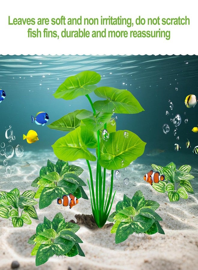 Xereooe 6 Pcs Aquarium Plants Fish Tank Decor，Artificial Driftwood with Textured Base Fish Tank Accessories Reptiles Plants Driftwood - Image 3