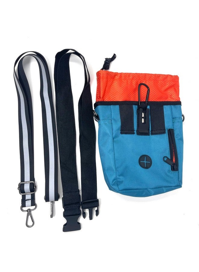 Jalousie Jalousie Dog Training Pouch with Training Clicker and Water Bowl - 5 Ways to Wear - Carry Toys, Treats for Positive Reinforcement - Built-in Poop Bag Dispenser (Teal) - Image 2