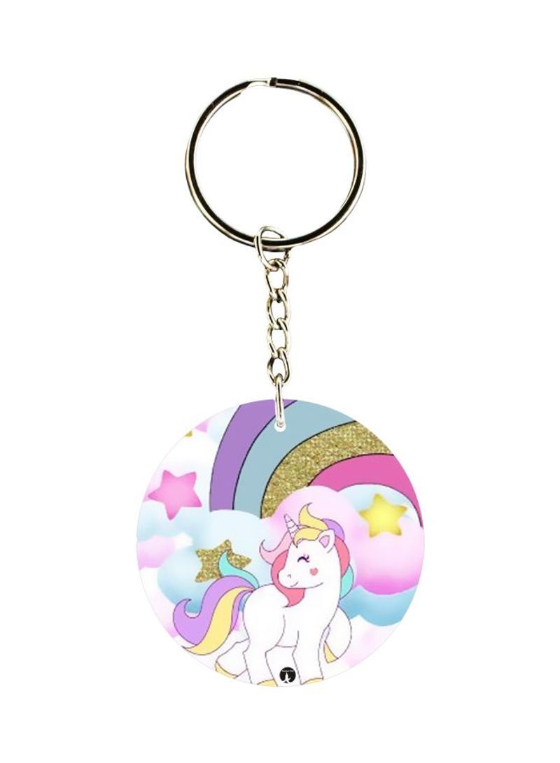 RKN Unicorn Horse Printed Pocket Keychain