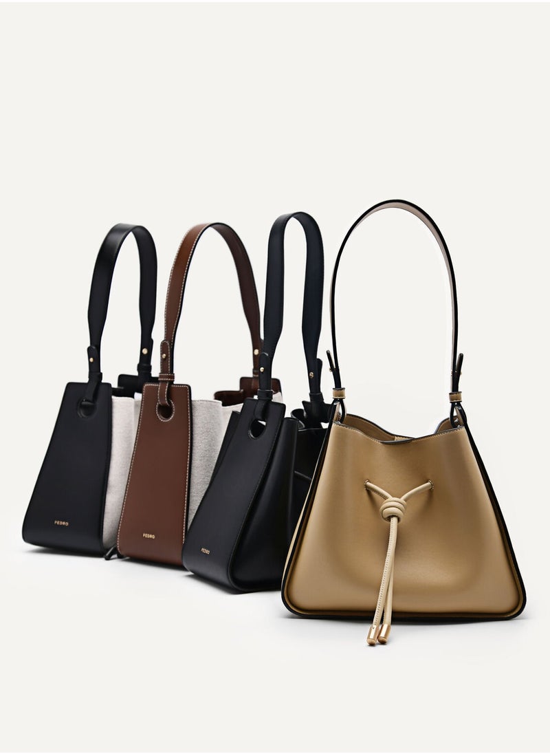 Pedro Yasmin Linen Bucket Bag Women's Crossbody Bag  - Image 4