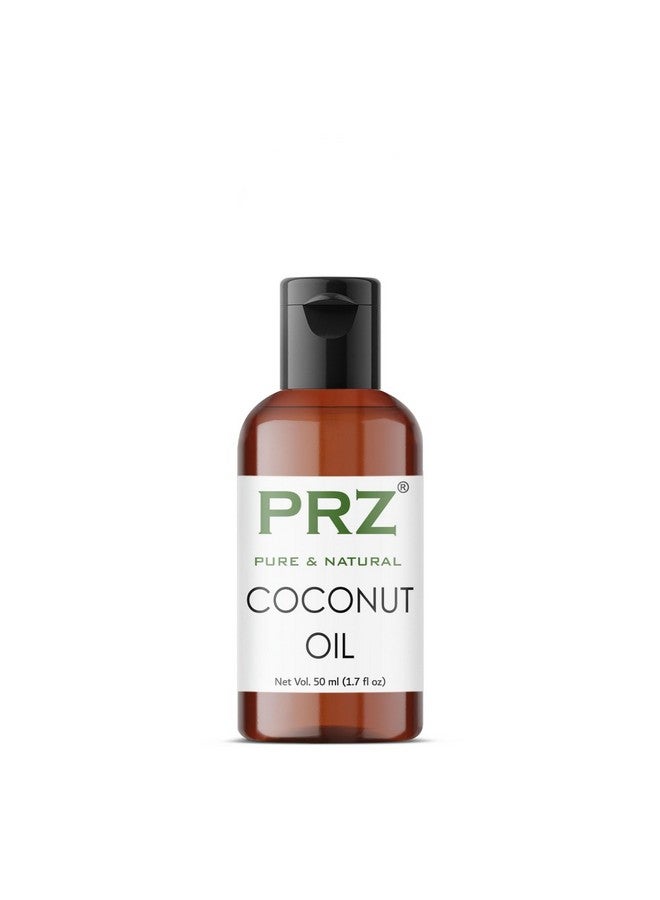 Coconut Extra Virgin Cold Pressed Carrier Oil - Pure Natural & Therapeutic Grade Oil For Aromatherapy Body Massage, Skin Care & Hair Care, 50 Ml
