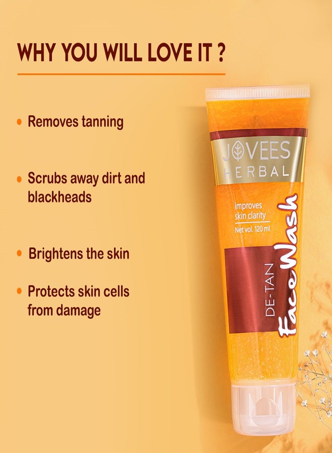 JOVEES HERBAL Jovees Face Wash De-Tan 120 Ml - Image 4