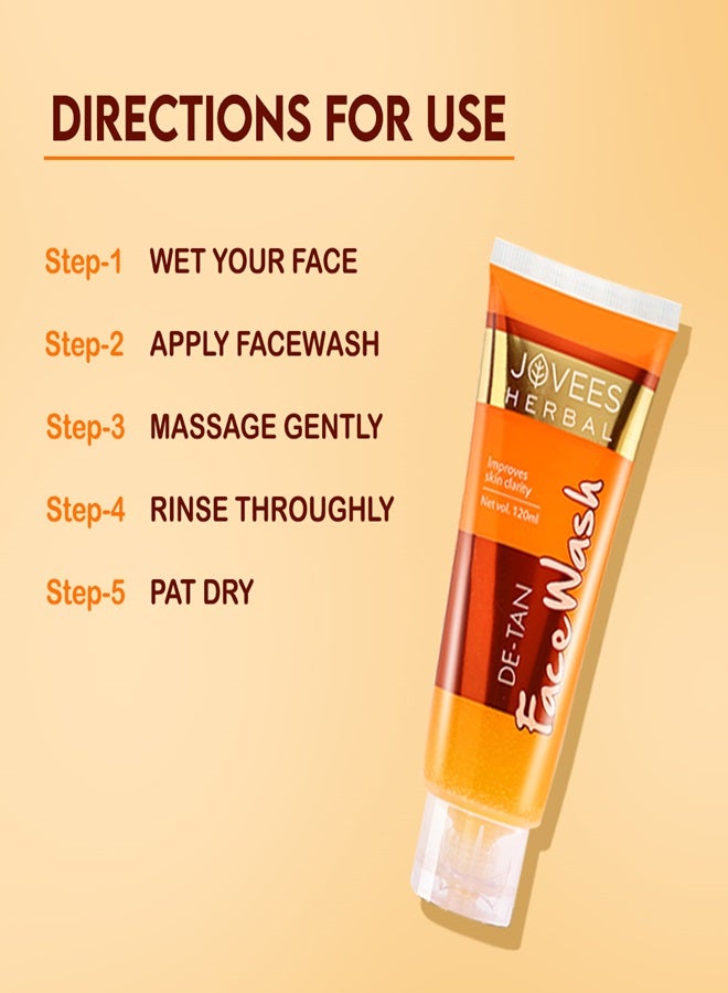 JOVEES HERBAL Jovees Face Wash De-Tan 120 Ml - Image 5