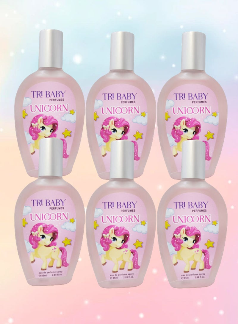 UNICORN 6 Pieces Unicorn Tri Baby Perfume 85 Ml EDP - Image 1