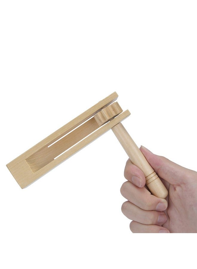 Mihey Wooden Spinning Rattle Ratchet Noise Maker Traditional Matraca Toy for Graduation, Foot Ball Games, Party Favors and Sporting Events - Image 1
