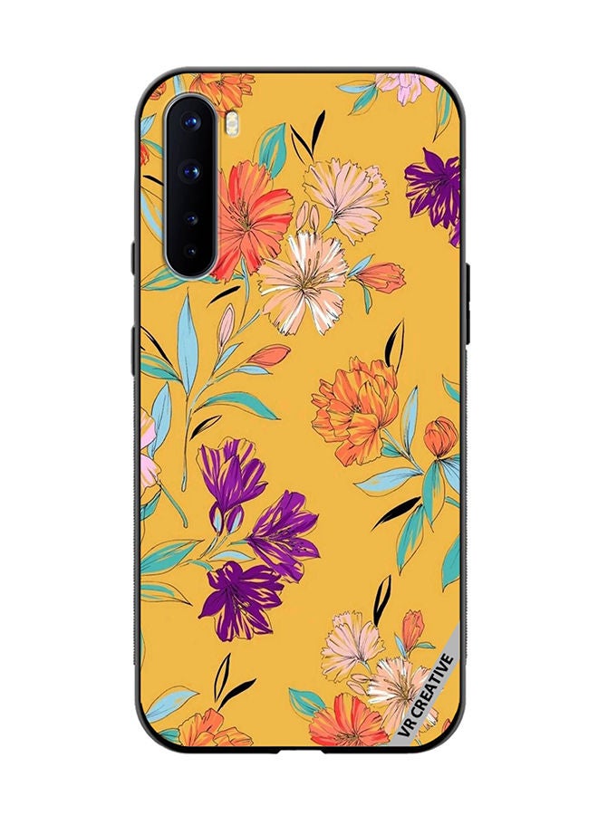 VR CREATIVE Protective Case Cover For OnePlus Nord Flower Design Multicolour - Image 1