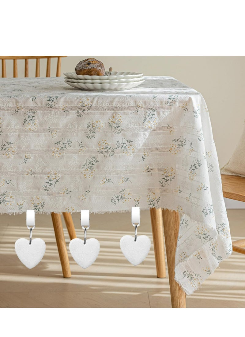 Oasisgalore Tablecloth Weights Clips, 8 Pieces Tablecloth Clips Table Clips for Outdoor Wedding Party Picnic (White)  - Image 4