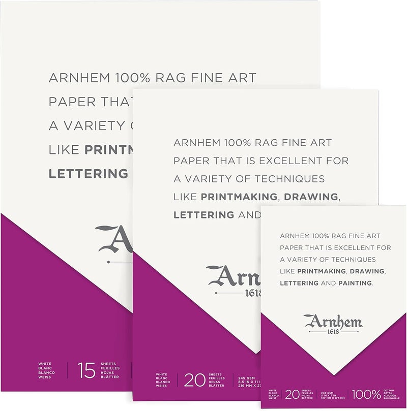 Speedball 7091 Arnhem 1618 Printmaking Paper Pad - Image 3
