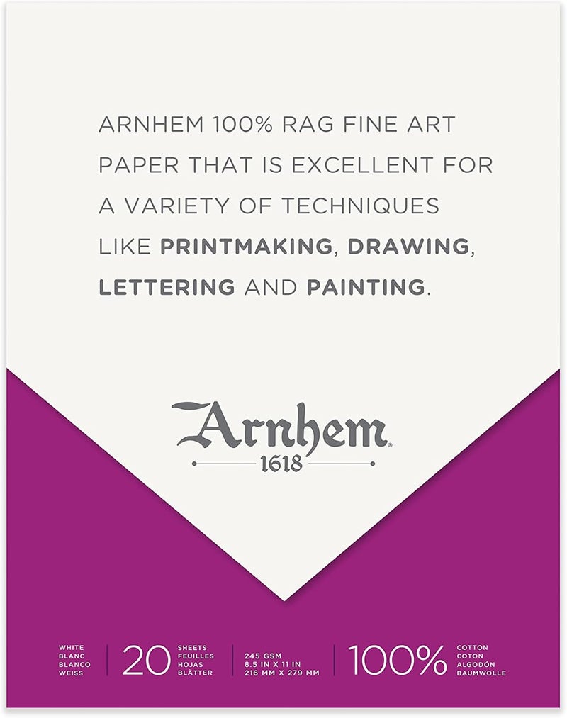 Speedball 7091 Arnhem 1618 Printmaking Paper Pad - Image 1