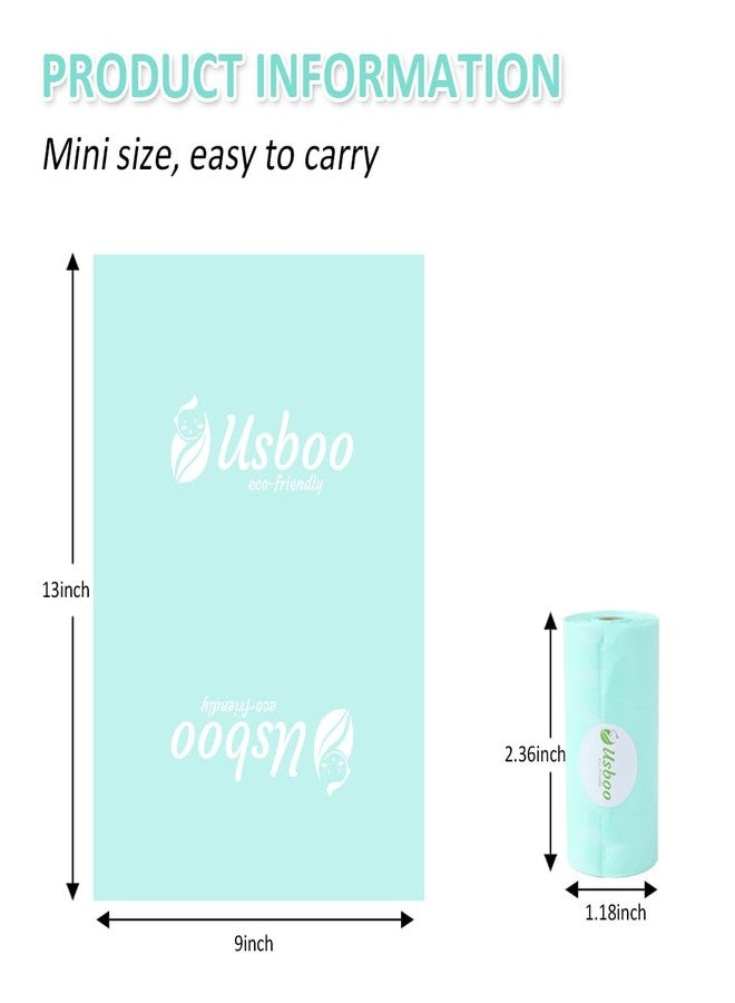 USBOO Diaper Bags Disposable for Baby, 12 Refill Rolls/180 Bags OXO-Biodegradable Waste Bags,Dirty Disposable Diaper Bags,Diaper Trash Bags,Rainbow - Image 3
