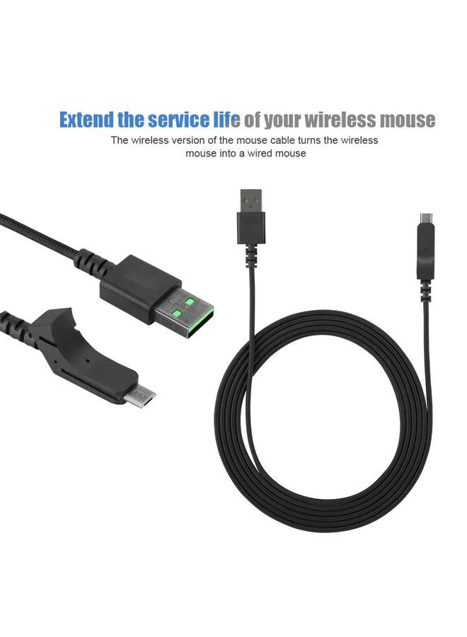 USB Cable / USB Line Fit For Razer Lancehead Wireless Gaming Mouse Replacement
