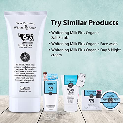 Scentio Milk Plus Organic Skin Refining & Whitening Scrub - 100ml (Made In Thailand) - Image 5