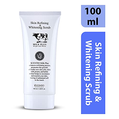 Scentio Milk Plus Organic Skin Refining & Whitening Scrub - 100ml (Made In Thailand) - Image 2