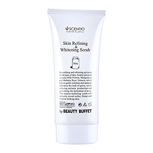 Scentio Milk Plus Organic Skin Refining & Whitening Scrub - 100ml (Made In Thailand) - Image 3