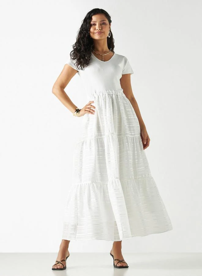 2Xtremz 2Xtremz Textured Dress with Short Sleeves and Pockets