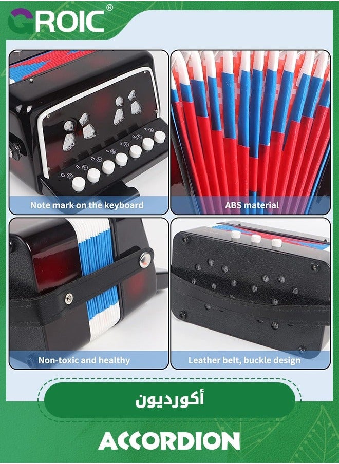 GROIC Accordion, Kids Accordion with 10 Keys Button Toy,Kids Instrument Toys,Educational Musical Toys  - Image 4