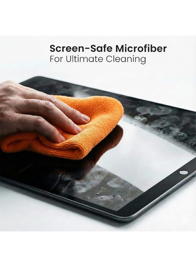 EVEO Screen Cleaner Kit - TV, Computer, Laptop & Car Screen Cleaner Spray & Microfiber Cloth (8oz, 4oz x 2, White, AA-22) - Image 3
