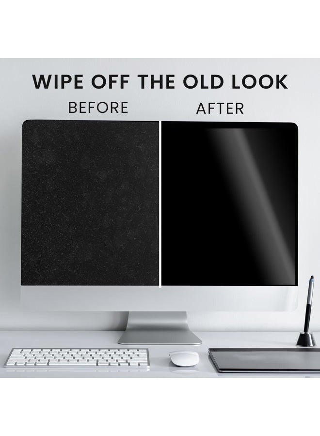 EVEO Screen Cleaner Kit - TV, Computer, Laptop & Car Screen Cleaner Spray & Microfiber Cloth (8oz, 4oz x 2, White, AA-22) - Image 2