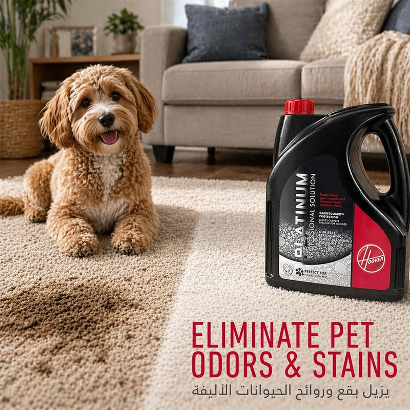 Hoover Platinum Cleaning Solution, 4L, Deep Stain Removal Formula, for Carpet Washers & Machines (DETP 04). - Image 4