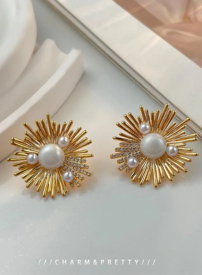 Take Two  Faux Pearl Stud Earrings for Women | Best Price UAE