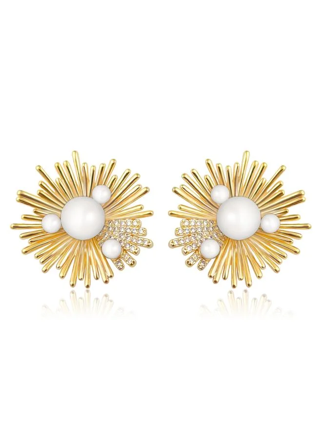 Take Two  Faux Pearl Stud Earrings for Women | Best Price UAE
