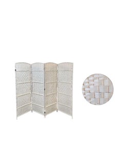 AL KHALDIYA Foldable partition room divider, 4 panels, dark brown 