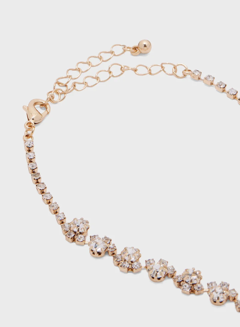 ايلا ليمتد اديشن Diamante Short Necklace