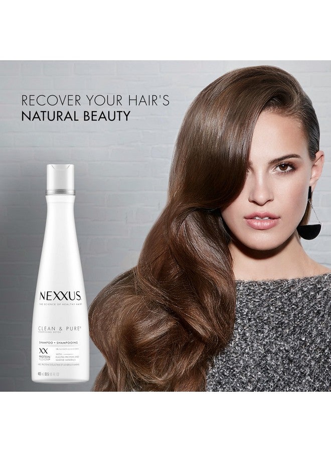 Nexxus Clean and Pure Clarifying Shampoo With ProteinFusion, For Nourished Hair Paraben-Free 13.5 oz - Image 3