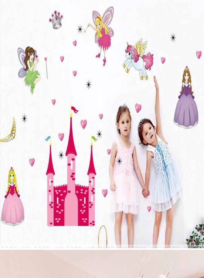 Asmi Collections Angel Castle Princess Fairy Wall Stickers for Kids Room AY833 - Image 3