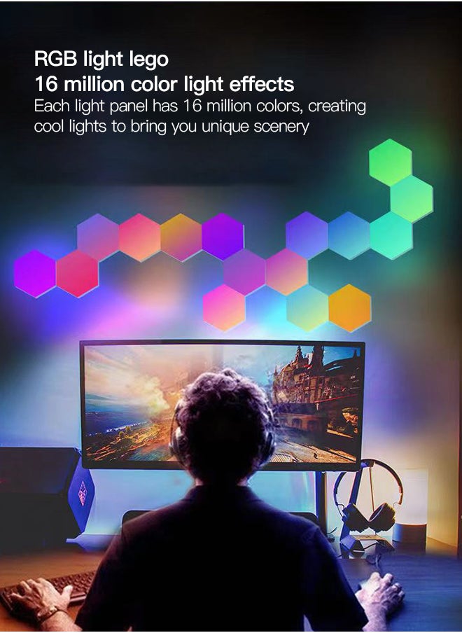 6 PCS Set of Connected Bluetooth Atmosphere Lights