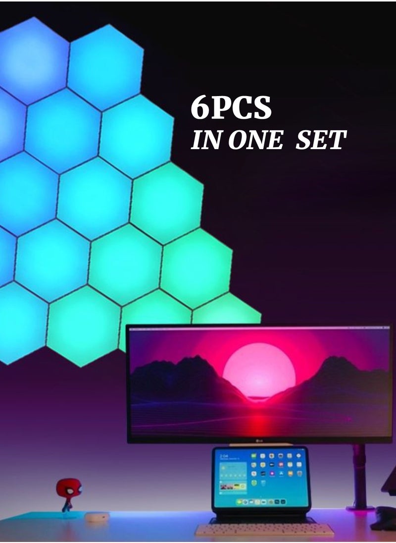 6 PCS Set of Connected Bluetooth Atmosphere Lights