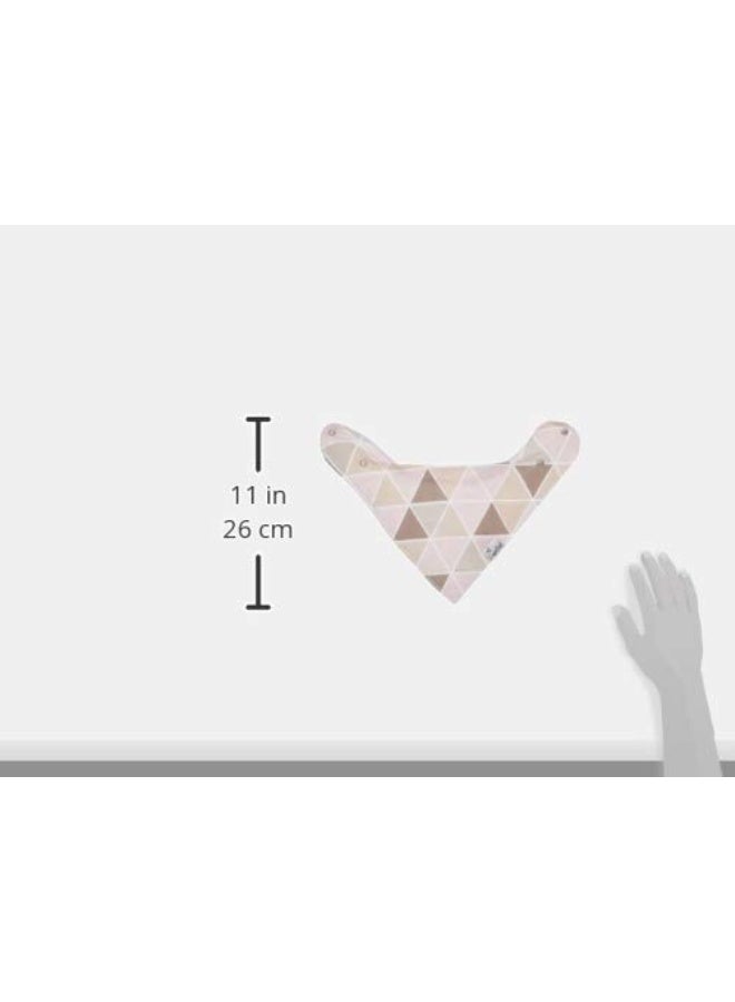 Copper Pearl Copper Pearl 4 Pack Soft Cotton Baby Bibs for Drooling and Teething, Absorbent Drool Bibs for Baby Girl, Adjustable to Fit Newborns to Toddlers, Tons of Styles (Blush Set) - Image 1
