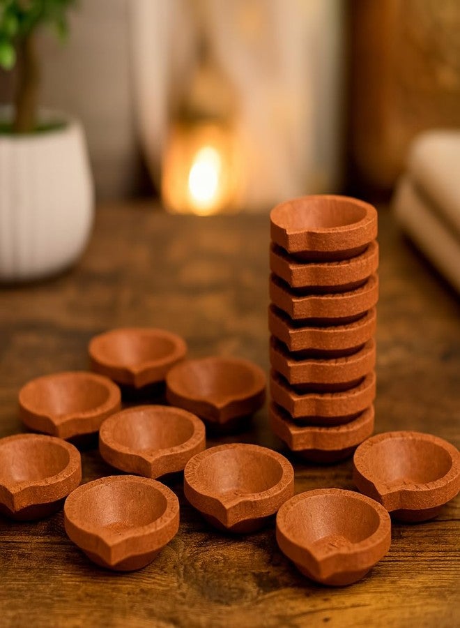 Hashcart Clay Diya Diwali Diyas [31 Pcs] Om Design Diya Lamp for Pooja - Mitti Diya Earthern Terracotta Diya - Diwali Decoration Indian Gift Items Hashcart® - Image 1