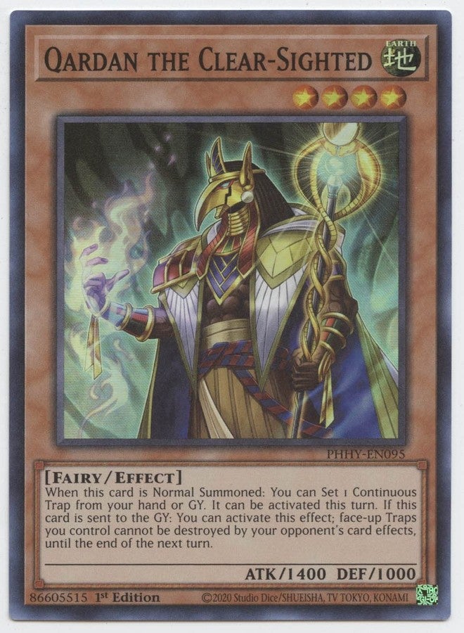 Yu-Gi-Oh! Qardan The Clear-Sighted - PHHY-EN095 - Super Rare - 1st Edition - Image 2