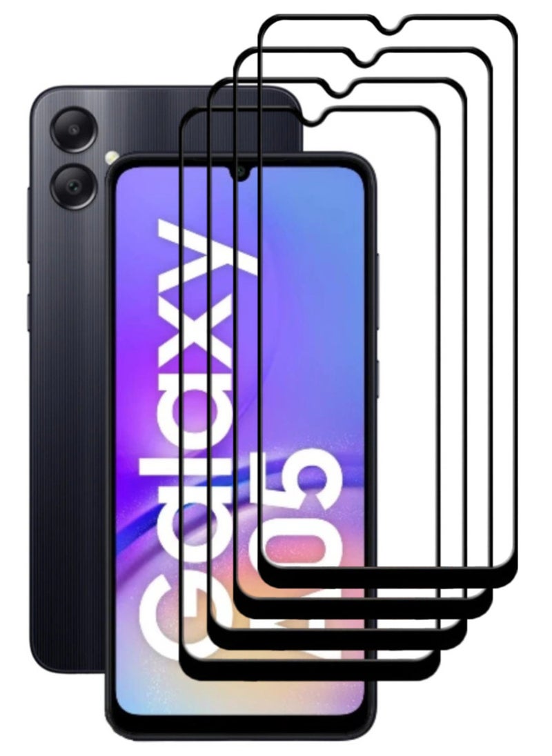 ACLIX 4 Pieces Antistatic ESD Dustproof Premium Quality High Definition Tempered Glass Screen Protector Designed For Samsung Galaxy A05 - Image 1