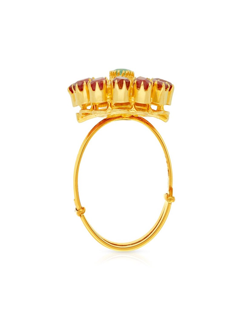 Malabar Gold and Diamonds 22 Carat 916 Purity Precia Gemstone Ring PRGGEN178RN1 for Women  - Image 3