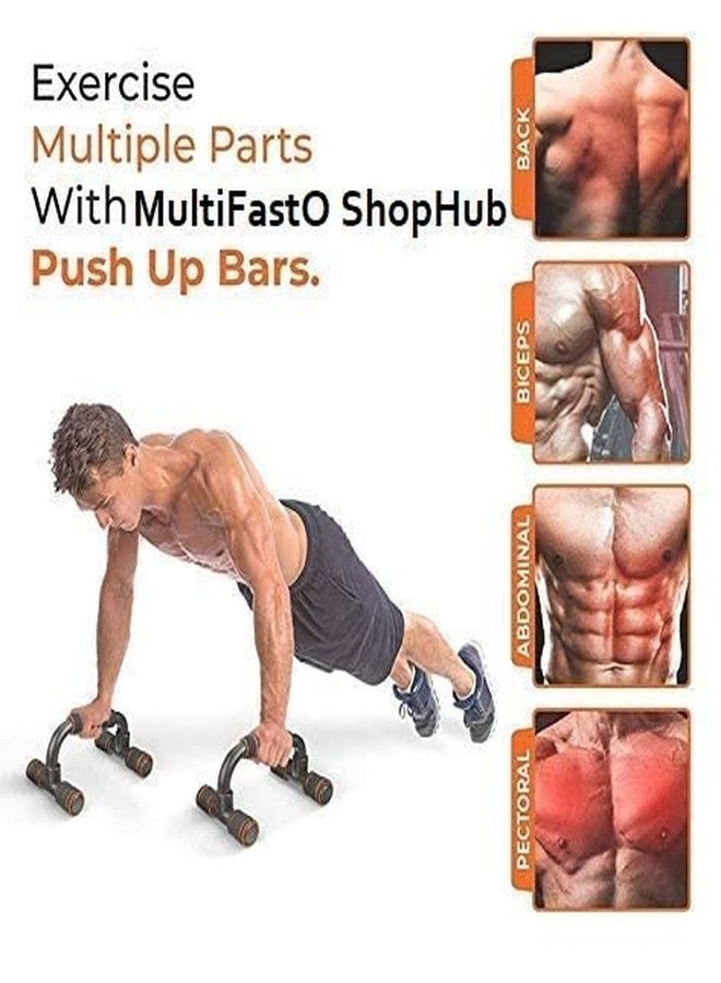 AAFOS Hard Fiber material push up bar Dips Chest press training push up stand for men and women Workout - Image 5