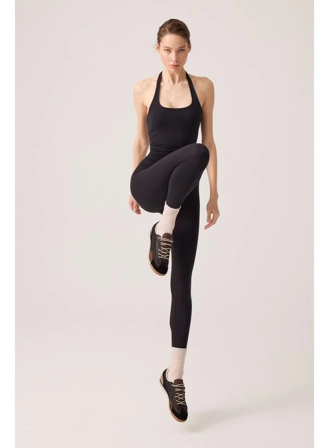 Los Ojos x Ece Black Halter Neck Top Halter Tank.
