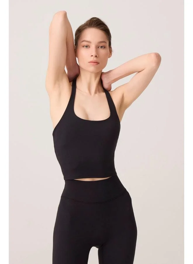 Los Ojos x Ece Black Halter Neck Top Halter Tank.