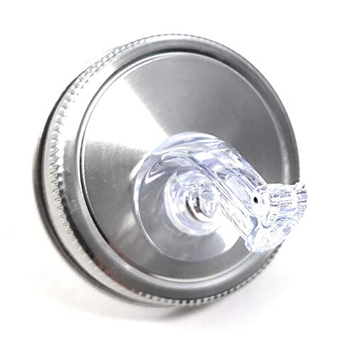 AmeriPour Mason Jar Pour Spouts Stainless With Flap - For Moonshine And Whiskey - Made 100% In The USA. Free Flow Mason Jar Spouts That Don't Leak - No Cracks, Just A Perfect Cocktail Pour Everytime. 2 Pack - Image 2