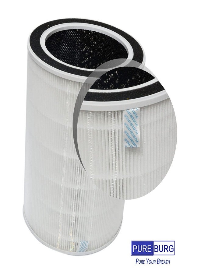 PUREBURG NDAP-01 Replacement Filter Compatible with Hestom NDAP-01 NDAP-02 Home HEPA Air Purifiers Part VK-6052,H13 HEPA 4-Stage Filtration Activated Carbon - Image 2