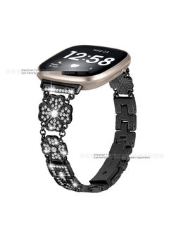 NIBEMINENT Luxury Four-Leaf Clover Rhinestone Watch Band for Fitbit Versa 4/3 and Sense 2  - Image 1