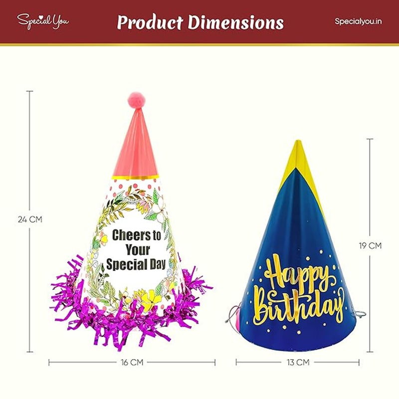 SpecialYou.in Special You Birthday Caps for Kids Pack of 20 (19 Small, 1 Big), Birthday Hats for Kids, Party Hats for Kids Birthday, Birthday Props for Kids, Birthday Caps for Party - Image 4