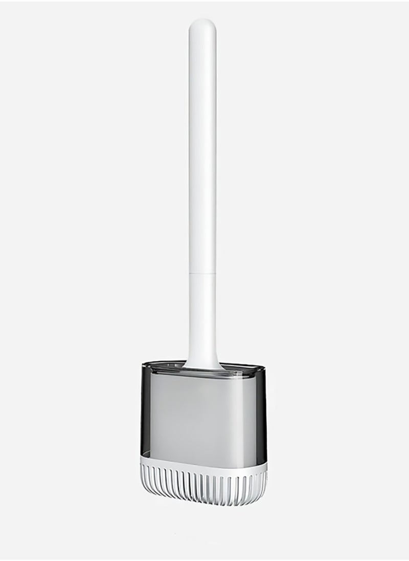 LIMITLESS Toilet Brush and Holders Bathroom with Solid Bristles Toilet Brush Holder Non-Marking Wall-Mounted Toilet Brush Kit for Toilet Cleaning  - Image 1