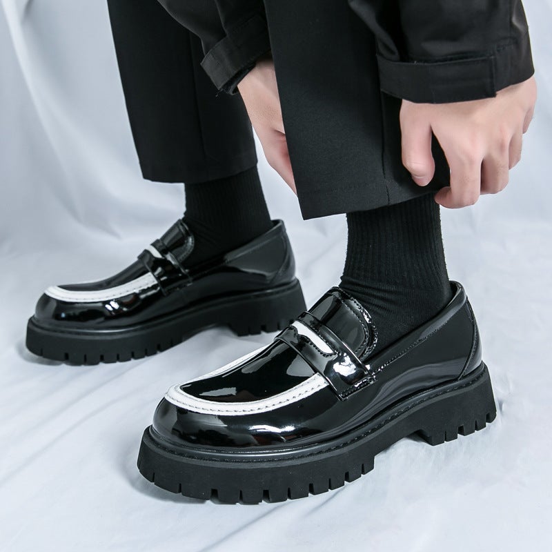 2025 Large Size Men'S Leather Shoes Business Formal Leather Shoes Glossy Casual Men'S Leather Shoes Youth Versatile Leather Shoes - Image 3