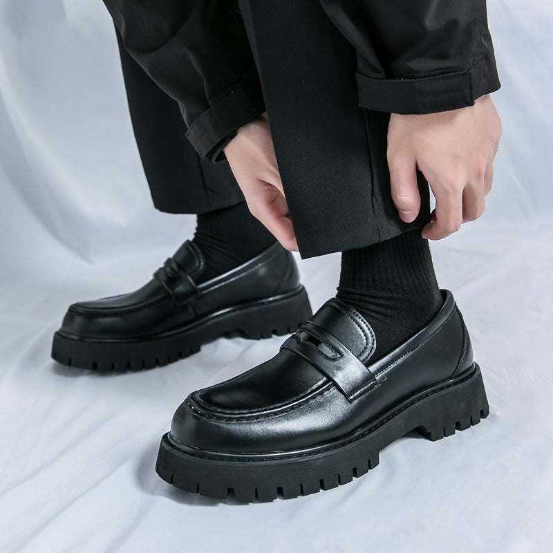 2025 Large Size Men'S Leather Shoes Business Formal Leather Shoes Glossy Casual Men'S Leather Shoes Youth Versatile Leather Shoes - Image 4
