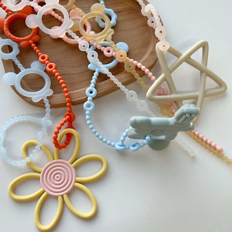 Baby Packing Bite Nipple Chain Nipple Gum Silicone Nipple Chain Cute Bear Lanyard Nipple Clip - Image 5