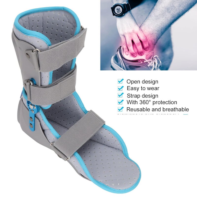 woobles Walking Boot For Sprained Ankle, Walking Boot For Sprained Ankle Fixing Brace Angle Adjustment Ankle Sprain Protector Rehabilitation Leg Support Brace Fits Right or Left Foot(Left foot)- - Image 4